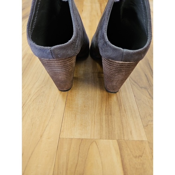 Cato Gray Suede Slip-on Mule Booties Sz 9M - Picture 4 of 8